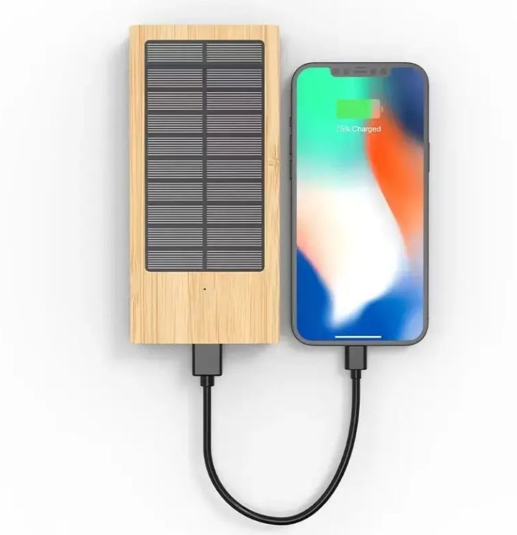 แบตเตอรี่สำรองพลังงานแสงอาทิตย์ไร้สายไม้ไผ่