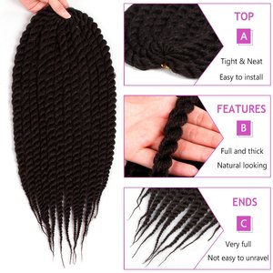 Bán Buôn Bện Bện Nhà Cung Cấp Tóc Nữ Thần Locs Hộp Lộn Xộn Bện Crochet Bohemia Prestretched Giả Ổ Khóa Crochet Tóc - Product Image 3