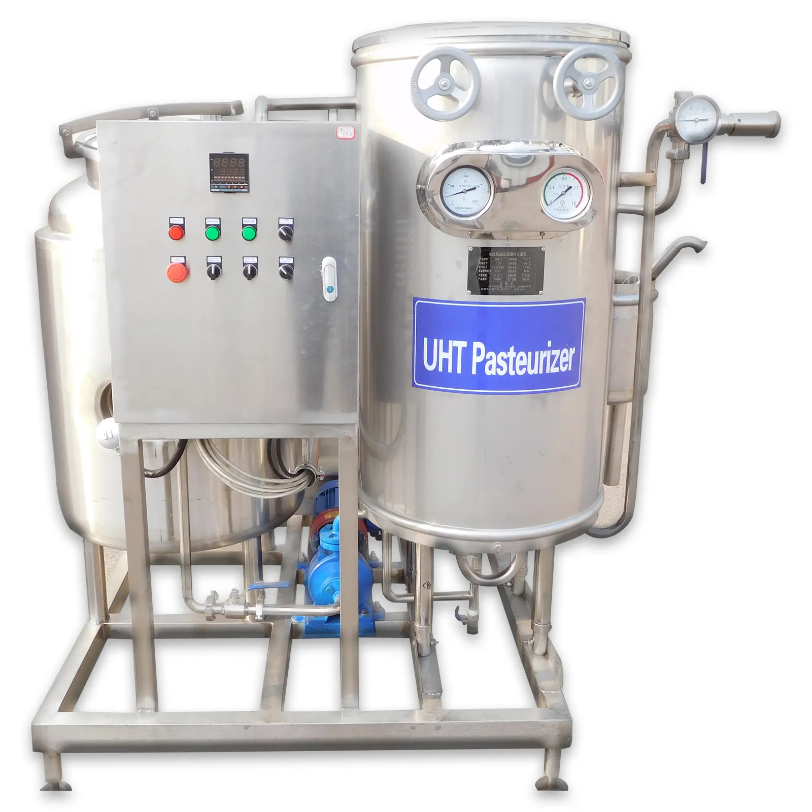 Tanque esterilizador caliente de proceso lácteo a pequeña escala recientemente enumerado Máquina de leche de 100l para hacer yogur