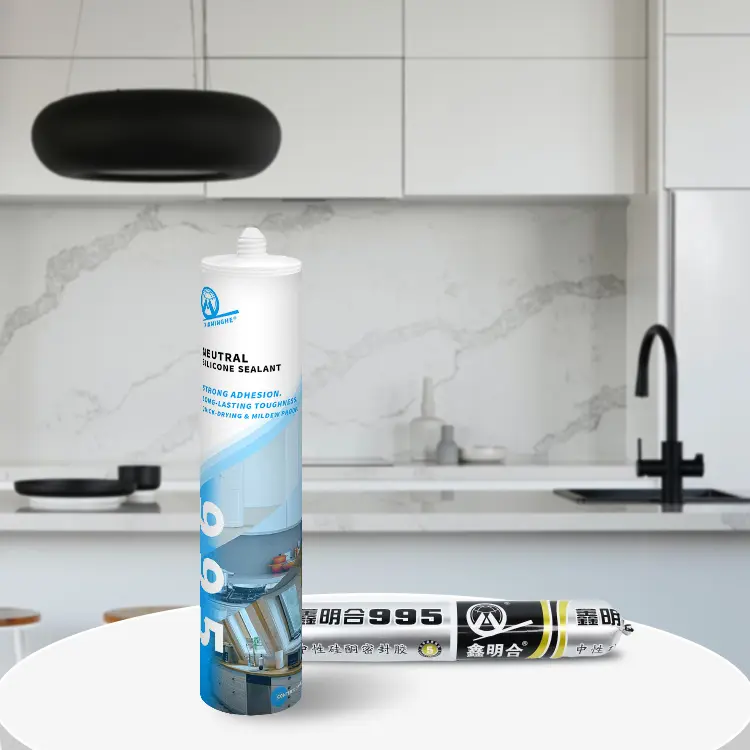 MH995 Silicone sealant cartridge tube sanitary gel uv wood silicone caulk sealant bathroom adhesion pvc kitchen cabinets