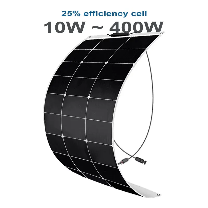 Hiệu quả cao tùy chỉnh bảng điều khiển năng lượng mặt trời 100 Watt etfe sunpower 12V 30W 50W 100 W 120W 150W 200W bán linh hoạt Bảng điều khiển năng lượng mặt trời để sử dụng nhà