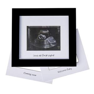 Çok renkli 6.5*7 \ "bebek için ultrason resim çerçevesi kreş Sonogram fotoğraf gölge kutusu 3 gümüş metinler ile bebek dekor için - Product Image 2