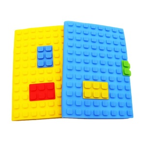 Promoción de silicona suave A5 A6 Notebook Logotipo personalizado Bloques de construcción para estudiantes Cuaderno de silicona - Product Image 1