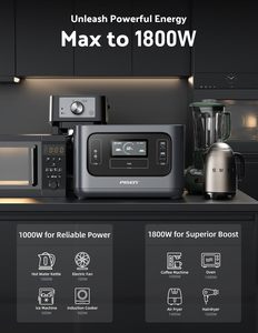 PISEN 1000 Вт домашний резервный генератор солнечной энергии 540Wh LiFePO4 аккумулятор 800 Вт вход переменного тока MPPT контроллер портативная электростанция - Product Image 3