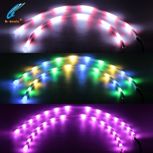 Car Motorcycle <strong>LED</strong> Light Strip DRL <strong>RGB</strong> Chasing Color Changing Sequential Yellow Turn Signal APP Controller 60cm 30cm - Product Image 3