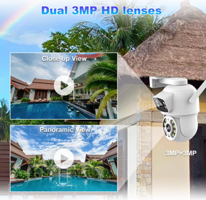 Regis 6MP Dual Lens Outdoor Wifi Network PTZ AI Human Detection Outdoor IP66 Waterproof Cctv IP Icsee <strong>Security</strong> <strong>Camera</strong> - Product Image 3