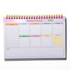 跨境英语记事本PP板盖规划师螺旋学习自律打卡周日程表笔记本 - Product Image 5