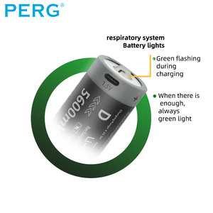 Tip-c USB şarj edilebilir pil, 1.5V AA AAA uzaktan kumanda oyuncak pil, 16340 32580 25480 anizotropik lityum pil 3.7V - Product Image 6