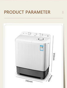 Washing Machine Semi-automatic Household Large Capacity <strong>Double</strong> Barrel <strong>Double</strong> Cylinder Dormitory Impeller Small Mini Belt Drying - Product Image 5