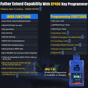 MaxiIM IM508 todos los sistemas herramienta de diagnóstico automático programador ECU de coche inglés con gran promoción herramienta de programación de llave de coche