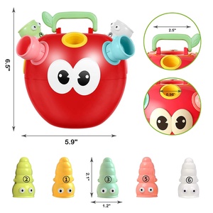 Funny <strong>Apple</strong> Shaped Catch Worms Game Toy - Educational Learning Toy for Toddlers | Simple Number &amp; Color Matching Game - Product Image 6