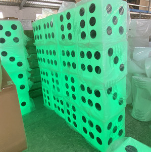 Tùy Chỉnh <span class=keywords><strong>LED</strong></span> Light Up Nội Thất Cube Seat Nhựa Glow Cube <span class=keywords><strong>Dice</strong></span> Phân - Product Image 4