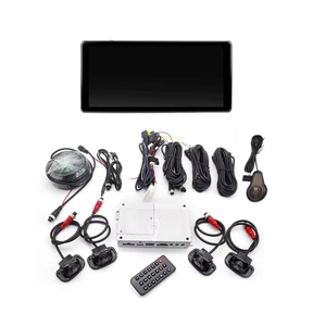 1080p אי 360 פנורמה הפוכה מצלמה הפוכה עם נוף ציפור סראונד מערכת 10.1 אינץ 'ahd צג כף בטיחות עבור משאית