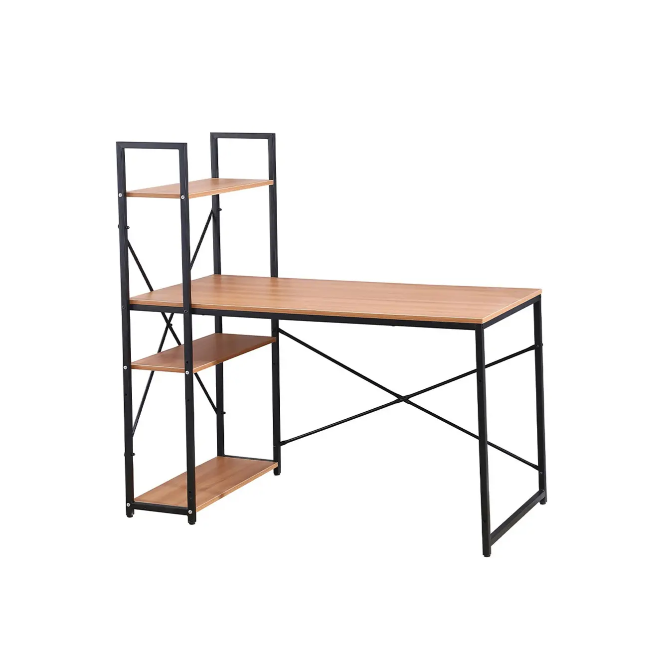 Tampo da mesa da melamina simples de metal mesa de escritório em casa de madeira