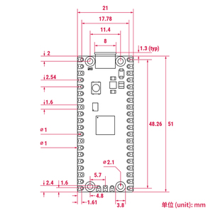 Original <strong>Raspberry</strong> <strong>Pi</strong> Pico 2 Development Board RP2350 Microcontroller Dual Arm Cortex-M33 Dual Hazard3 RISC-V Processor 150MHz