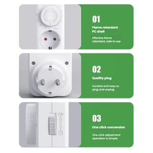 Nuovo Design EU Plug 13 ore programmabile meccanico spina elettrica programma Timer interruttore di alimentazione risparmio energetico per casa giardino - Product Image 6