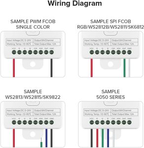 SP530E светодиодный контроллер Wifi Alexa Google Home 5CH PWM SPI Pixel WS2811 WS2812B Светодиодная лента приложение светодиодный контроллер - Product Image 4