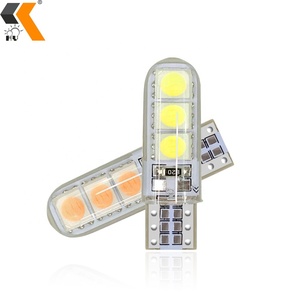 Kutsal silikon T10 led araba ışık 5050 6smd T10 w5w 194 168 Led Canbus ampuller led araba iç kubbe ışık 12V led t10 - Product Image 2