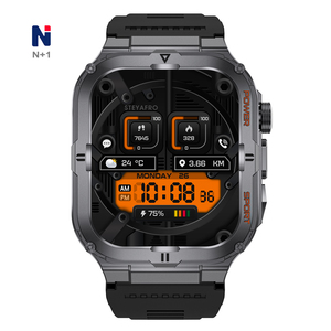 Yüksek kalite 1.96 "320*386 ekran NWZ05 el feneri spor akıllı saat alaşım durumda çağrı Reloj Inteligente SmartWatch için apple - Product Image 4