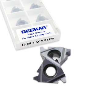 DESKAR 16 ER 8 ACME LDA inserti per tornio filettati in carburo di tungsteno indicizzabili per supporto per tornio filettato - Product Image 1