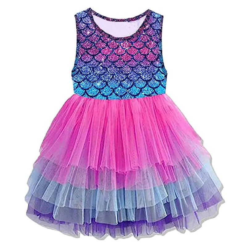 Vestido de estilo globo para niñas sexy inspirado en flores para niños de 10 años