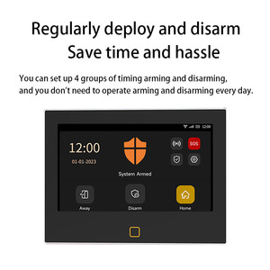 Personalizado Suportado Home Burglar <span class=keywords><strong>Alarm</strong></span> Tuya Sistema de Vigilância Segura 7 "Monitor de Alta Definição e Rede Dupla Wi-Fi 4G