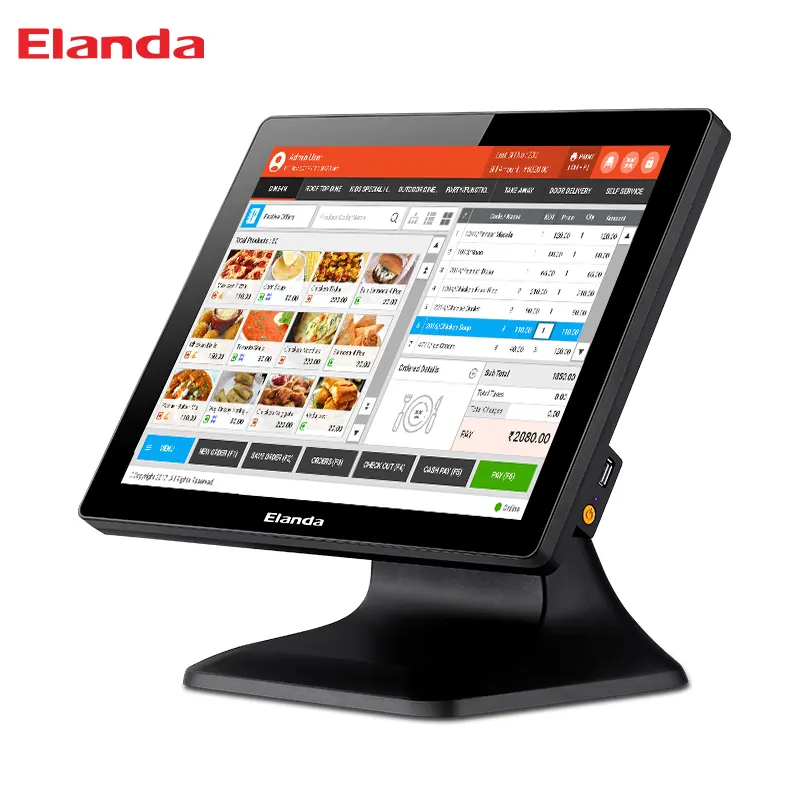 15 Inch Point Of Sale POS Terminal Restaurant All In One Touch POS Machine Windows POS Systems