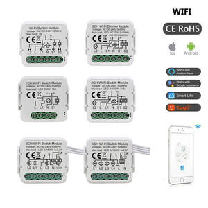 Mvava Rohs Ce 250v Smart Home <span class=keywords><strong>System</strong></span> Tuya RF Vorhang Mini Switch Modul WLAN ZigBee 3.0 Netzwerk Switch Modul ohne Neutral - Product Image 1