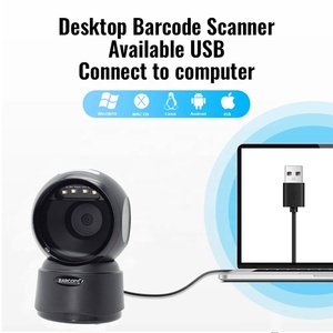 Cheapest Fast <strong>Scanning</strong> Speed Desktop Wired Usb Black 1D 2D Bar <strong>Qr</strong> <strong>Code</strong> Reader Omni Directional Barcode Scanner for Supermarket - Product Image 3