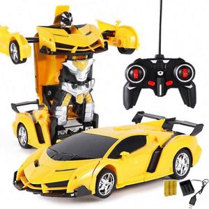 2022 sıcak satış dönüşüm 1:18 5CH uzaktan kumanda oyuncaklar deformasyon araba uzaktan kumandalı Robot araba ile şarj edilebilir pil - Product Image 2