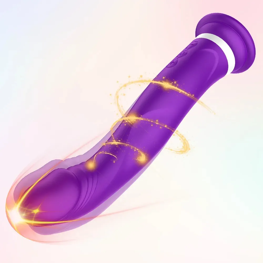 Krachtige Dildo Vibrator Met Sterke Zuignap Lichaamsmassage Stick 10 Vibratie Toverstaf Draagbare Seksspeeltjes Voor Vrouwen