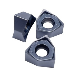 WNMU080608 KT8060 Fast Feed Carbide Inserts 10PCS CNC Lathe <strong>Cutter</strong> with <strong>PCD</strong> &amp; CBN Coating for Milling &amp; Turning Tool - Product Image 1