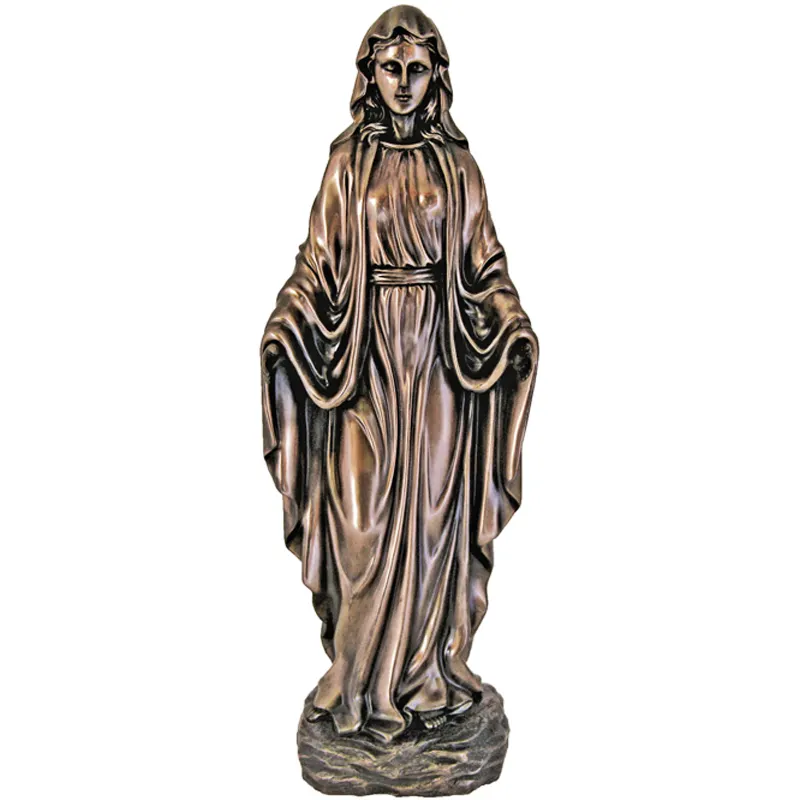 Nostra signora della grazia statua in bronzo Veronese bronzato Madonna scultura statuetta religiosa vergine maria cattolica
