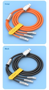 Adedi 1 adet şık tasarım 3-in-1 120W USB a tip-c veri kablosu süper hızlı şarj Android ve iphone'lar ile uyumlu - Product Image 3