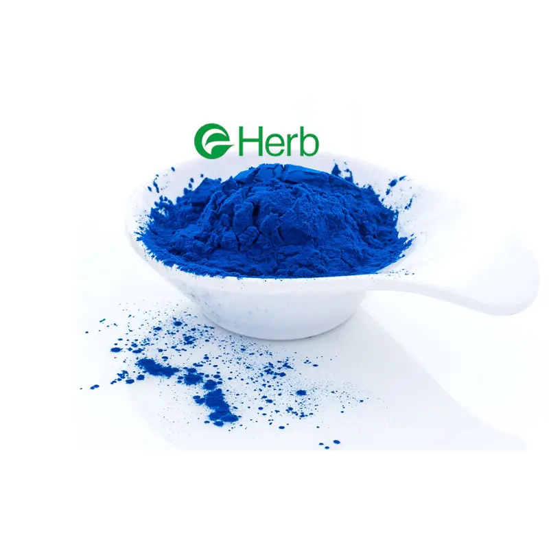 Eherb Cosmetica Kwaliteit Ghk-Cu Peptide AHK-CU Peptide Poeder Blauw Ghk Koperpeptide