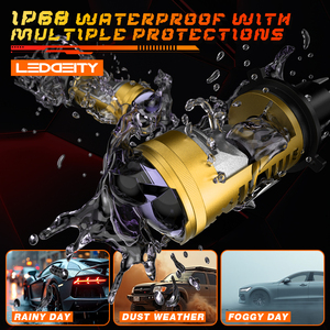 LEDDEITY fabrika H4 Led far 110W 13200lm H4 Mini Led projektör far tak ve otomatik aydınlatma için oyna - Product Image 5