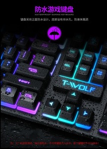 Standard USB Wired Mechanical <strong>Keyboard</strong> Covers English Layout for Computer Pc <strong>Desktop</strong> Gaming T20 RGB <strong>Keyboard</strong> - Product Image 4