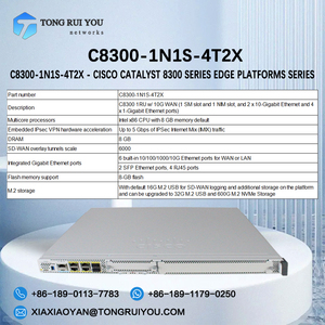 8300 loạt cạnh nền tảng loạt c8300 1ru W/10g WAN C8300-1N1S-4T2X - <span class=keywords><strong>Cisco</strong></span> chất xúc tác - Product Image 2