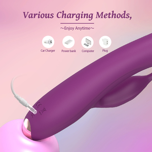 2 Trong 1 Lưỡi Liếm Thỏ Vibrator Silicone G Tại Chỗ Âm Vật Kích Thích Nữ Thủ dâm Massage Dành Cho Người Lớn Quan Hệ Tình Dục Đồ Chơi Cho Phụ Nữ - Product Image 4