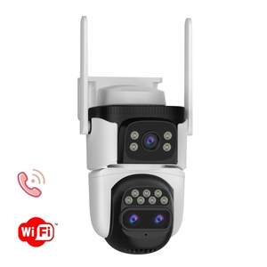 1080P Network Cloud CCTV Outdoor Bullet Camera Three Lens Dual <strong>Views</strong> Waterproof Zoom Security Dome Infrared Motion Detect CMOS - Product Image 1