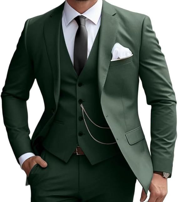 Ensemble trois pièces vert foncé