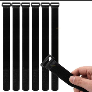 Correa de gancho autoadhesiva personalizada correas de gancho y bucle ajustables y duraderas con hebilla de plástico - Product Image 2