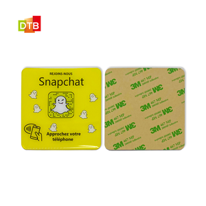 Custom NFC Epoxy Sticker Tag RFID Table Menu Card Changeable QR <strong>Code</strong> Social Media Card NFC Google Review Epoxy Card