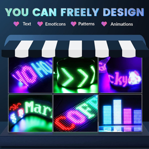 Soft <strong>Matrix</strong> Panel APP <strong>Control</strong> Flexible <strong>Led</strong> Screen Car Window Scrolling <strong>Display</strong> Text Pattern Animation <strong>LED</strong> Signage - Product Image 3