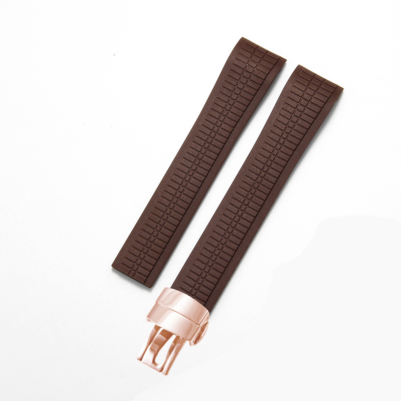 Boucle marron-rose-Z18