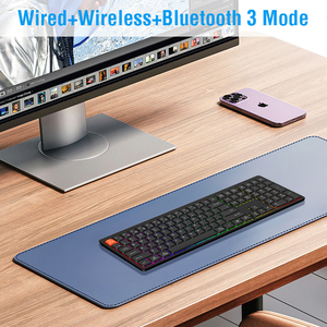 Teclado de tijeras de tres modos ultrafino, diseño ergonómico dividido, Trackpad de moda, nueva interfaz USB, tabletas mecánicas elegantes - Product Image 4