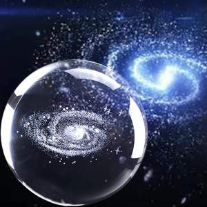 水晶60毫米水晶太阳系行星银河3D激光雕刻太阳系统水晶球的荣誉 - Product Image 6