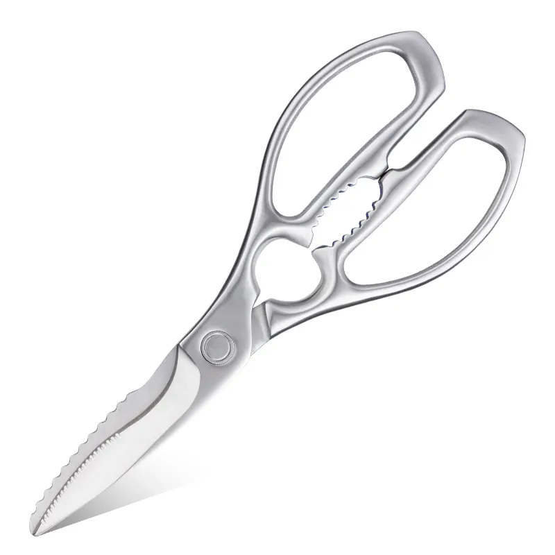 Quality 3cr13 Stainless Steel Multifunctional Scissor Kitchen Metal Cooking cutting Food Scissors Shears Cutter for kitchen