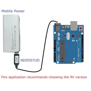 5V a 9V/12V USB A a DC 5,5*2,1mm Boost Convertidor de voltaje Cable de aumento de voltaje para MEGA2560 Wifi Router Mobile Power - Product Image 4
