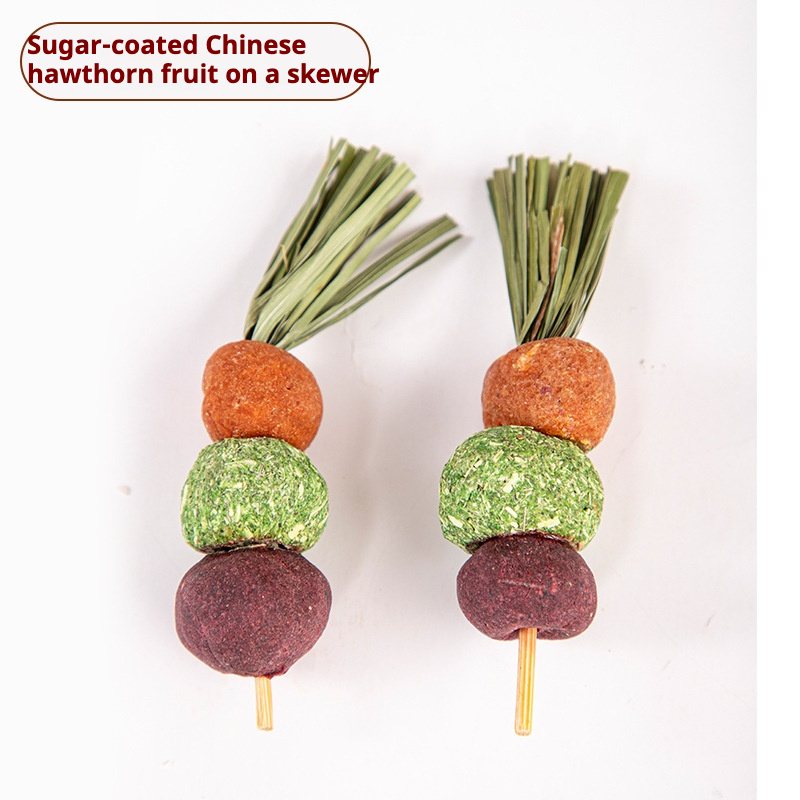 Brochetas de espino confitado/naranja (2 brochetas)